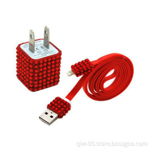 2-in-1 USB Travel Charger with Integrated LED Power Indicator